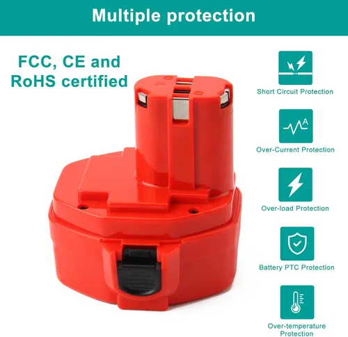 Vista 3 de CREABEST Paquete de 2 baterías de 3.5Ah Ni-MH 14.4V compatibles con 1434 1420 1422 1433 PA14 1435 1435F 192600-1 193985-8 192699 193157-5 193158-3