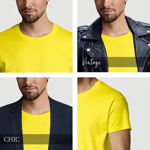 Vista 4 de Men's Graphic T-Shirt and Travel to Saitama Short Sleeve Tee-Shirt Vintage Birthday Gift Novelty Tshirt Lemon XXL