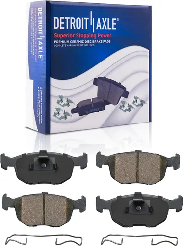 Vista 80 de Detroit Axle - Pastillas de Freno Delantero para Nissan Altima Maxima Sentra 350Z Cube Juke Versa INFINITI G35 I30 I35 Suzuki SX4 Crossover