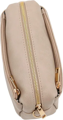 Vista 116 de FashionPuzzle Triple Zip Small Crossbody Bag