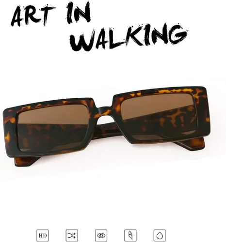 Vista 4 de Gafas de sol GIFIORE rectangulares para mujer gafas de sol modernas estilo retro gafas con montura ancha y con protección UV400