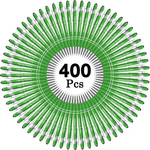Vista 99 de Hasta 500 bolígrafos personalizados a granel con logotipo de mensaje de nombre comercial, bolígrafos grabados personalizados con lápiz óptico