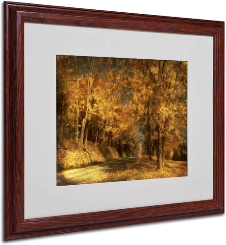 Vista 7 de Trademark Fine Art Back Roads - Arte enmarcado mate de Lois Bryan con marco de madera, 11 x 14 pulgadas