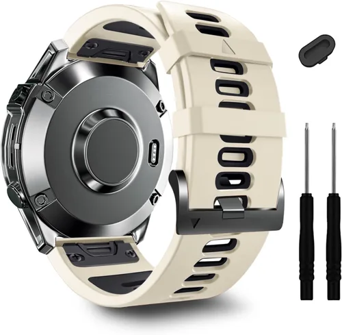 Vista 21 de ZPJPPLX Correa Quickfit de 0.866 pulgadas compatible con Garmin Fenix 8/7/6 epix Pro, correa de silicona para Fenix E/5 Plus/5/tactix quatix 8 7