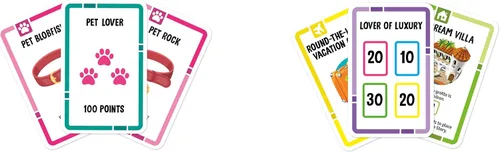 Vista 3 de Hasbro Gaming The Game of Life Goals Card y juego familiar de juego rápido, 2-4 jugadores, divertidas actividades de verano, esenciales para viajes