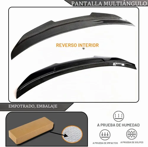 Vista 5 de Alerón de maletero de fibra de carbono para BMW Serie 4 F33 y M4 F83 2014