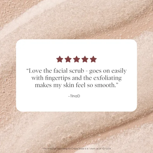 Vista 6 de BODY FIRM Exfoliante facial refinador de borrado de crepé, cuidado de la piel antienvejecimiento, lavado facial exfoliante con exfoliantes suaves