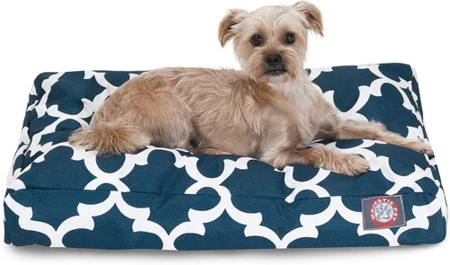 Vista 12 de Majestic Pet Products - Cama rectangular pequeña para perros y mascotas con cubierta extraíble lavable y enrejado gris