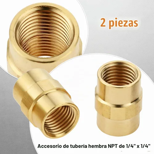 Vista 5 de Paquete de 4 adaptadores de latón Soild QCC1 para montaje de gas propano