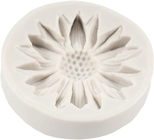 Vista 8 de Moldes de silicona de girasol, molde de fondant de flores de crisantemo para decoración de pasteles, decoración de cupcakes, caramelo de chocolate