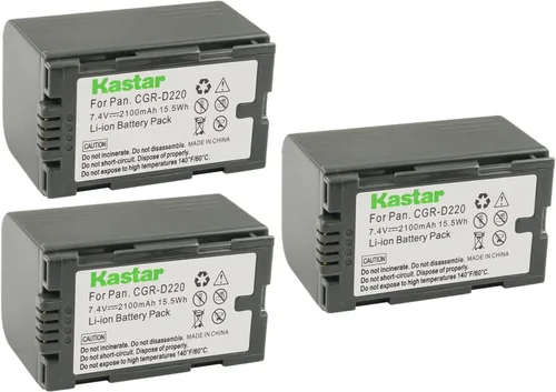 Vista 4 de Kastar Paquete de 1 batería de repuesto CGR-D16 para Panasonic CGR-D320, CGR-D320A/1B, CGR-D320E/1B, VW-VBD25, Panasonic DE-A20, DE-A88C, VSK0581