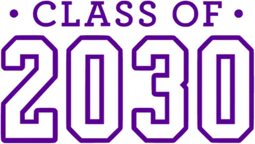 Vista 29 de Senior 2030 Iron On Transfer Shirt Decal, Black Handmade in the USA by Bleacher Spirit