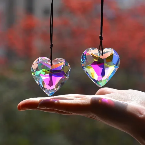 Vista 11 de STINO - 2 piezas prismas atrapasoles de bola de cristal de 4cm, atrapasoles colgantes con prisma de vidrio, creador de arcoíris para ventanas