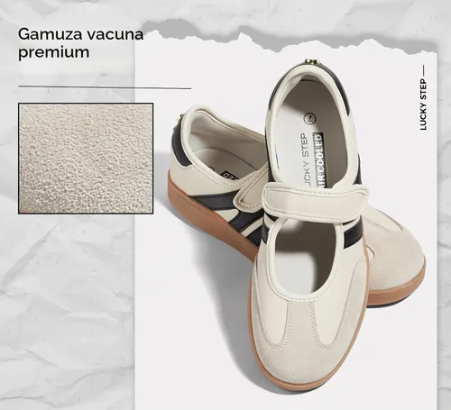 Vista 7 de LUCKY STEP Zapatillas de moda de suela fina para mujer