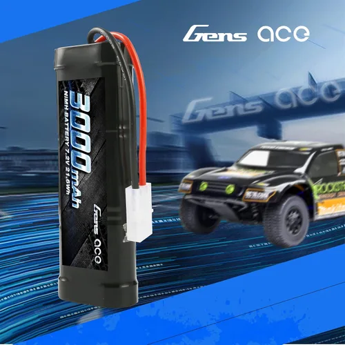 Vista 6 de Gens ace 7.2V 3000mAh NiMH Batería recargable de alta potencia baja autodescarga con Tamiya Plug para RC Cars Truggy Tank Electric RC Monster Truck