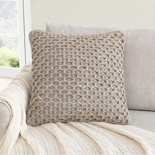 Vista 62 de Boho Living Jada - Funda decorativa para almohada, incluye acento, diseño tejido premium, decoración para sala de estar, (2) funda de almohada de 20