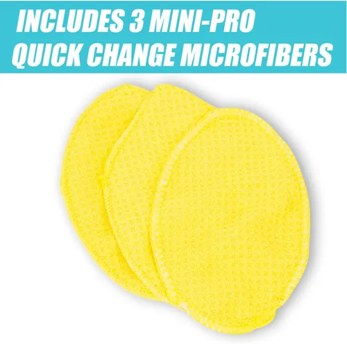Vista 5 de Invisible Glass 95164 Herramienta Reach & Clean para ventanas y parabrisas Wet-Dry Pro, mango extensible y paño de microfibra lavable reutilizable