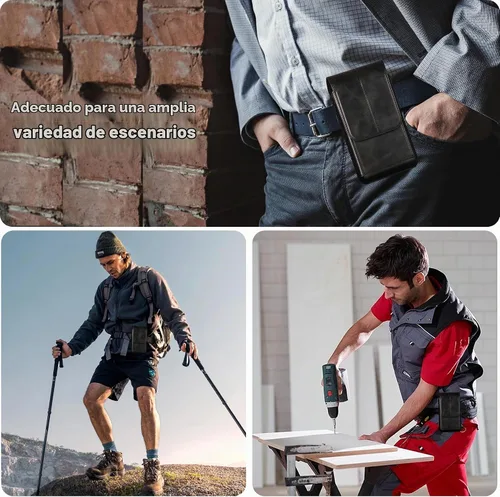Vista 6 de Funda de cuero para teléfono con tarjetero y soporte para tarjetas, compatible con iPhone 15, 15 Pro, 14, 14 Pro, 13, 13 Pro, 12, 12 Pro, 11, 11