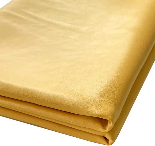 Vista 16 de Tela de piel sintética de 1 yarda, 54 x 36 pulgadas, material suave de color sólido, 0.035 in de grosor, perfecto para fundas de tapicería, bolsos
