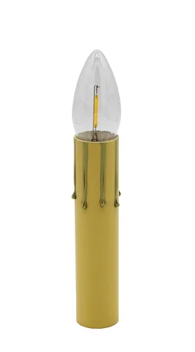 Vista 2 de Creative Hobbies® Cubiertas para velas de goteo de aspecto antiguo de 4 pulgadas de alto, base de candelabro, paquete de 6