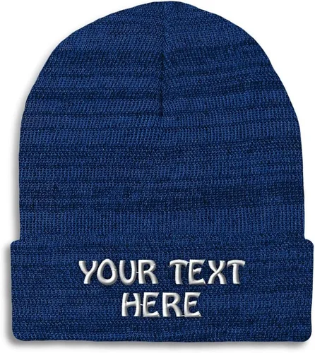 Vista 14 de Gorro de invierno para hombres y mujeres, gorro de acrílico con texto personalizado personalizado