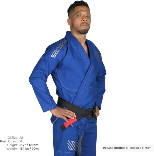 Vista 29 de Sanabul Essentials V.2 Ultra Light BJJ Jiu Jitsu Gi (ver guía especial de tallas)