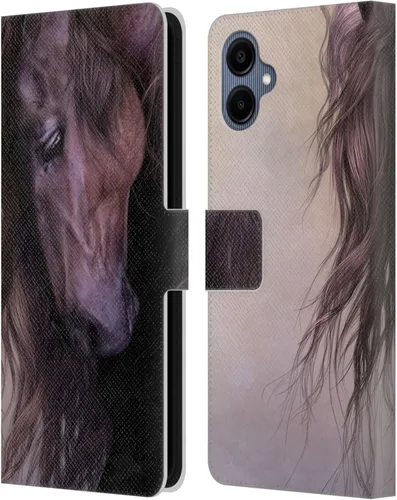 Vista 115 de Head Case Designs Officially Licensed Laurie Prindle A Morgan Christmas Western Stallion Leather Wallet Case Compatible with Samsung Galaxy A07 4G