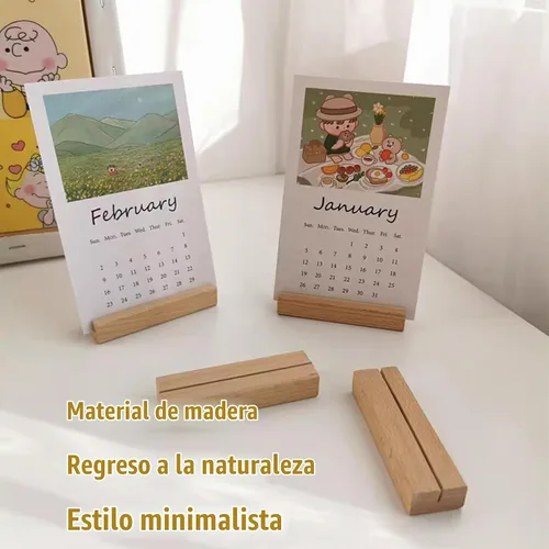 Vista 4 de 6 soportes de madera para tarjetas de lugar, soportes de madera para números de mesa, soportes de madera para letreros acrílicos, bodas, ceremonias