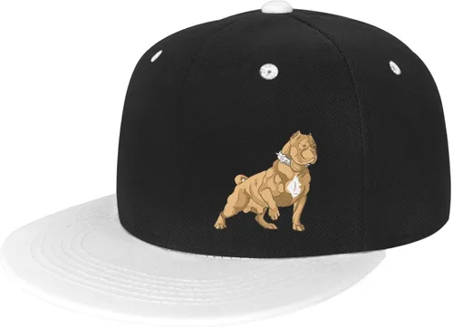 Vista 2 de American Bully - Gorra de béisbol clásica con cierre de Snapback, estilo hip hop y factura plana ajustable