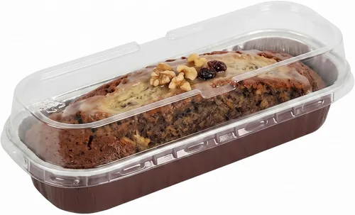 Vista 6 de Restaurantware - Mini moldes para pasteles de 6.8 onzas, 6.5 x 2.6 x 1.2 pulgadas, 100 tazas redondas para hornear, desechables, con tapas de Café