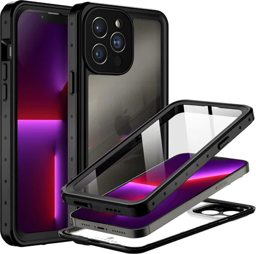 Vista 11 de BEASTEK Funda impermeable para iPhone 13 Mini, serie NRE a prueba de golpes a prueba de polvo bajo el agua IP68 con protector de pantalla integrado