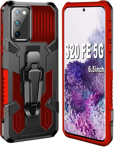 Vista 8 de Funda para Samsung Galaxy S20 FE 5G/4G, S20 Lite/S20 FE 5G 2020, color negro