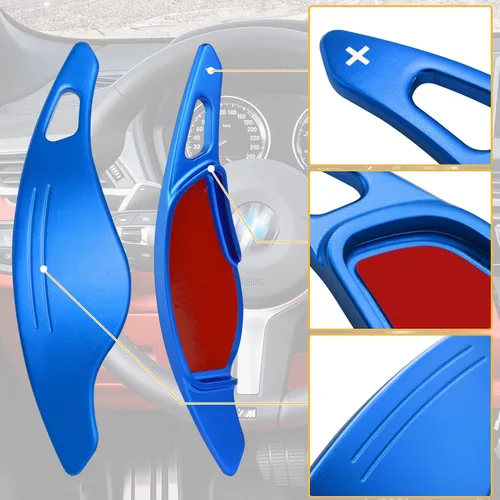 Vista 5 de Jaronx Compatible con extensión de palanca de cambio de paleta BMW 3'G20/5'G30/6'G31/7'G11/8'G14/X3 G01/X4 G02/X5 G05/X6 G06/X7 G07/Z4 G29