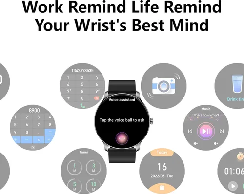 Vista 8 de Reloj inteligente para hombre de 1.43 pulgadas, pantalla AMOLED, funciona con Android/iPhone, resistente al agua IP68, batería de larga duración