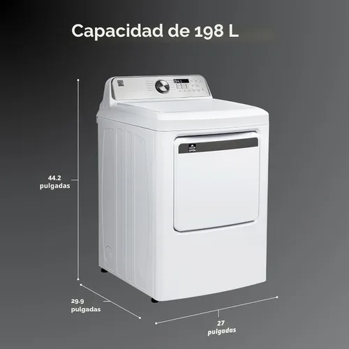 Vista 2 de Secadora eléctrica de carga frontal Kenmore de 7.0 pies cúbicos - con protector para reducir arrugas y estática - Secado con sensor inteligente