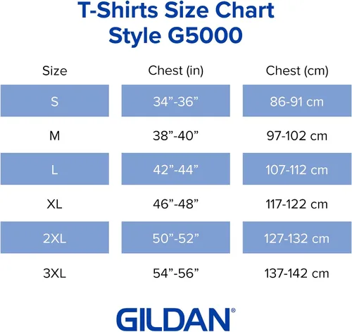 Vista 6 de Gildan Camiseta de algodón pesado para adultos, estilo G5000, paquete múltiple