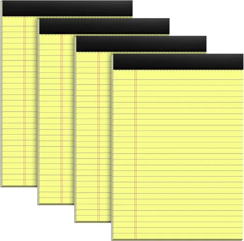 Vista 14 de Blocs de notas legales de 8.5 x 11, blocs de escritura de 8.5 x 11 con renglones anchos, 3 paquetes de blocs de notas micro perforados de 8.5' x