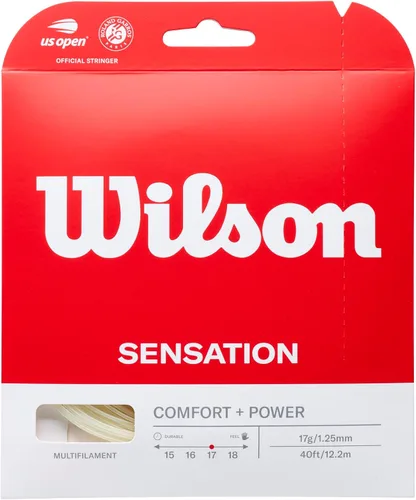 Vista 10 de Wilson Sensation - Juego de cuerda para raqueta de tenis y carrete de 200 m