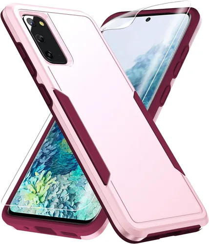 Vista 9 de para Galaxy S20 Funda, con protector de pantalla [Probada a caídas de grado militar] Funda protectora resistente y dura para Samsung Galaxy S20