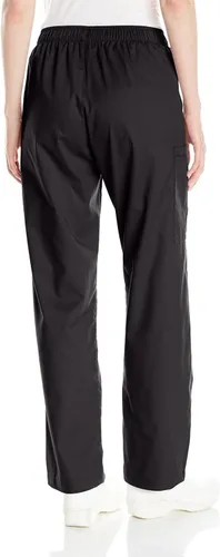 Vista 2 de WonderWink Wonderwork - Pantalón médico tipo cargo sin cierre para mujer, Negro