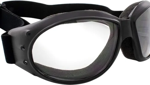 Vista 6 de Global Vision Eliminator Gafas Acolchadas para Motocicleta de Dirt Bike para Hombres y Mujeres (Marco Negro/Lente Ahumado)