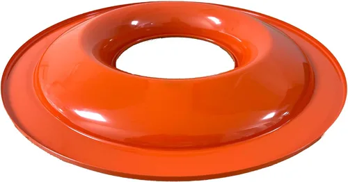 Vista 4 de Kit de filtro de aire redondo para Chevy 350-13" de bloque pequeño - Naranja