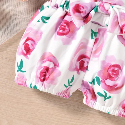 Vista 19 de Aalizzwell Conjunto de pantalones cortos para bebé recién nacido para el verano