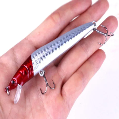 Vista 4 de Kit de señuelos de pesca Minnow Popper Crank Baits Freshwater Bass Fishing Baits Set