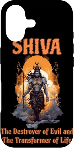 Vista 32 de Lord Shiva Destroyer Transformer Hindu God Spiritual Hippie Case for iPhone 16