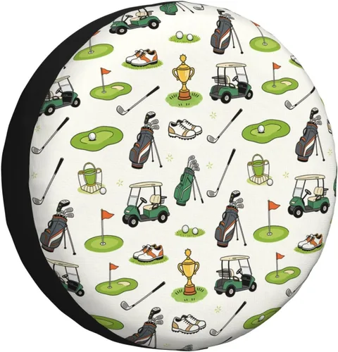 Vista 14 de 250 Anniversary of US Spare Tire Cover Dust-Proof UV Sun Wheel Covers Fit for Trailer, RV, SUV and Many Vehicle 14 inch Wheel