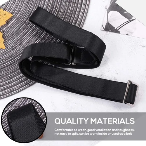 Vista 2 de ONDIAN CHUNCIN - Cinturón de camisa duradero, antiarrugas, antideslizante, soporte para camisa, liguero, clip para hombres y mujeres, 1.0 in
