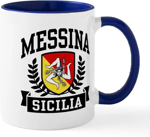 Vista 43 de CafePress Sicilia Mug - Taza de café de cerámica (11.0 fl oz)