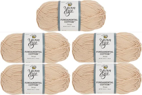 Vista 16 de Hilo Bee 4 - Mediano – Rollo Suave – 164 Yardas de Hilo de Algodón Mercerizado para Tejer Mantas, Sombreros y Más – Suministros para Artesanías