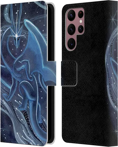 Vista 168 de Head Case Designs Officially Licensed Carla Morrow Galactic Entrancement Dragons Leather Wallet Case Compatible with Samsung Galaxy A07 4G